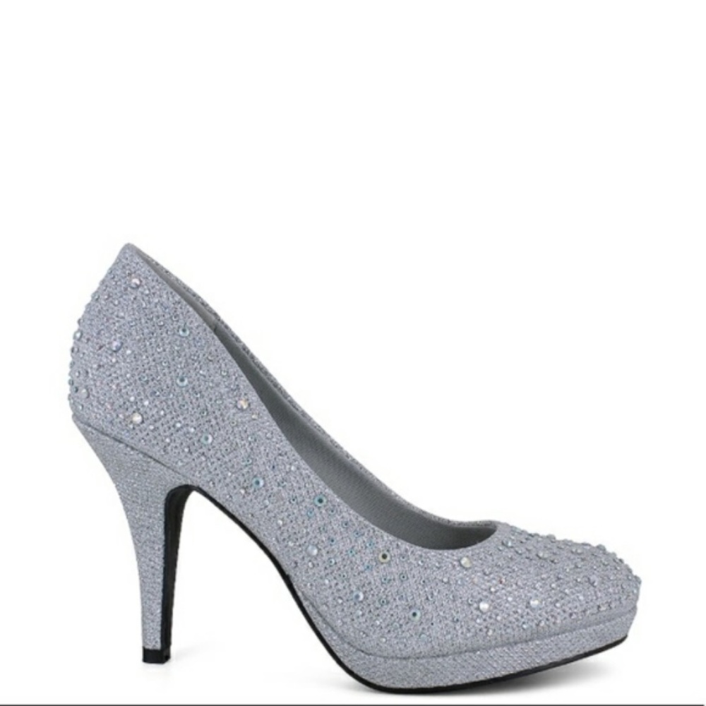 Silver Slipper Heels